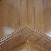 Oak panelling detail
