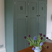 Painted oak kitchen cupboard